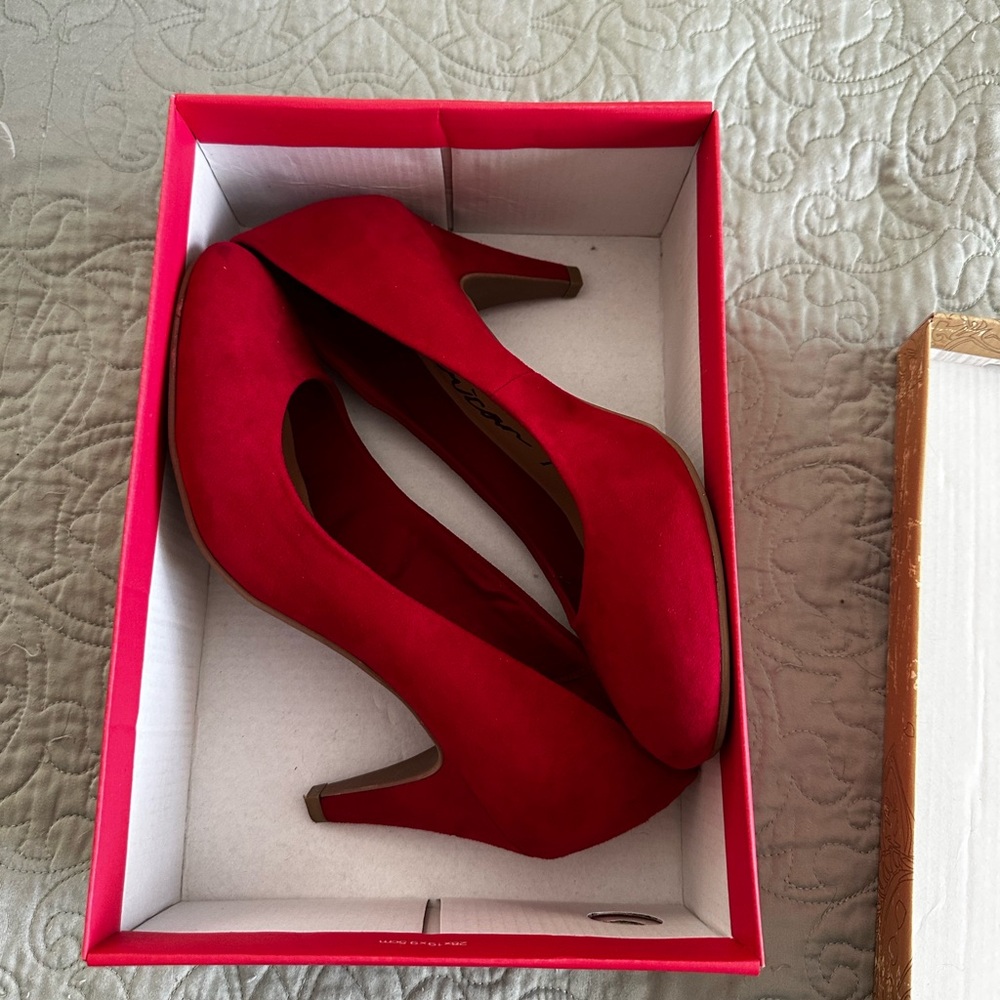 Elegant Red Women's Heels